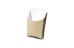 Короб-стакан для картофеля фри (120х50х100мм) крафт ECO FRY M (1200ту)